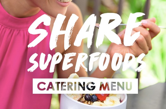 Catering Menu from Vitality Bowls