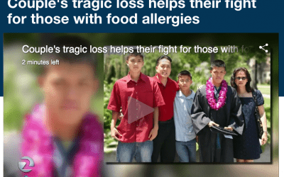 Couple’s tragic loss helps their fight for those with food allergies