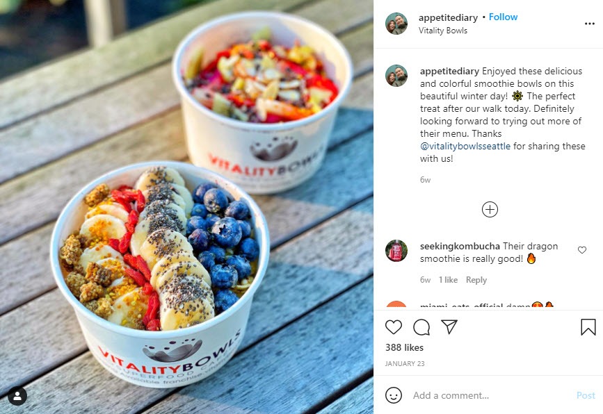 @appetitediary Posts About Vitality Bowls Seattle