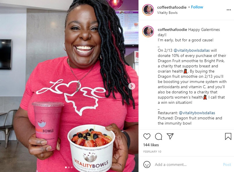 @coffeethafoodie Posts About Vitality Bowls Dallas