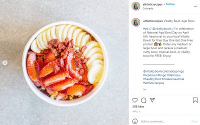 @athleticrecipes Posts About Vitality Bowls Colorado Springs