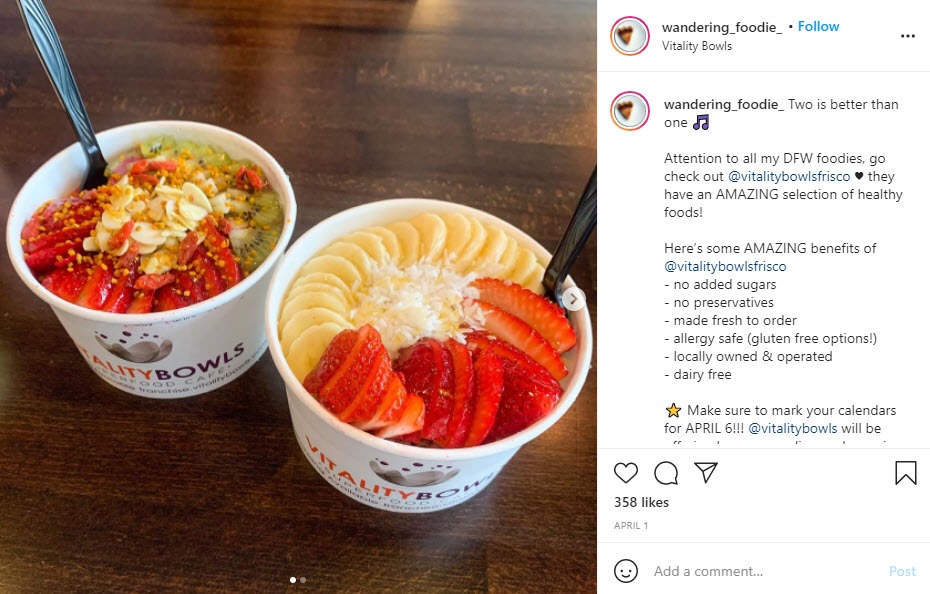 @wandering_foodie_ Posts About Vitality Bowls Frisco