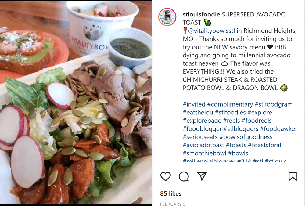 @stlouisfoodie Posts About Vitality Bowls