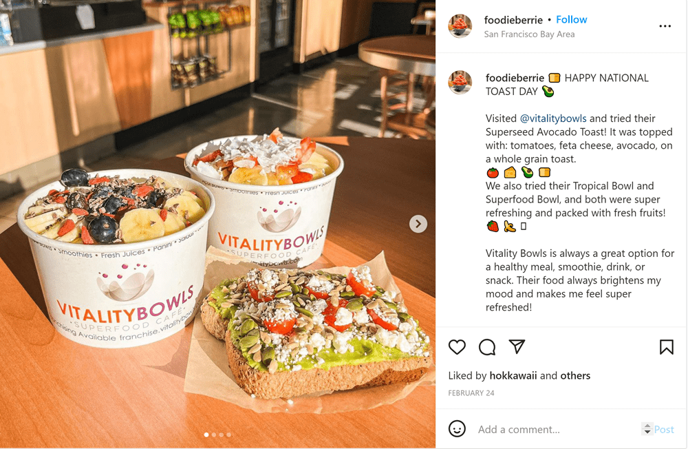 @foodieberrie Posts About Vitality Bowls