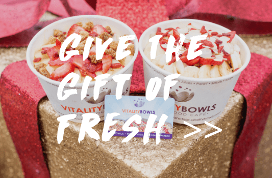 Gift Cards from Vitality Bowls