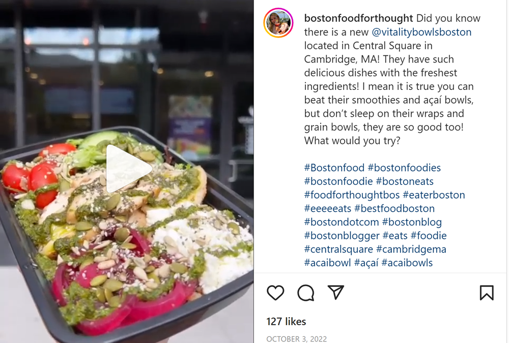 @bostonfoodforthought Posts About Vitality Bowls