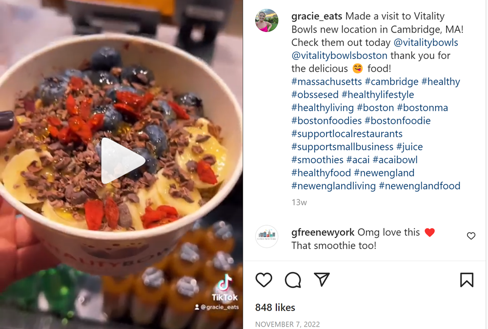 @gracie_eats Posts About Vitality Bowls