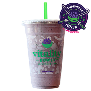 Power Protein Smoothie with larger superfood emblem