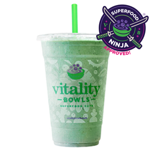 Go Green Smoothie with larger superfood emblem