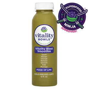 Vitality Blast Smoothie with superfood emblem