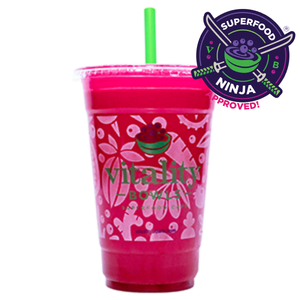 Rejuvinator with superfood emblem